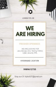 IT JOBS HYDERABAD,TELANAGANA,INDIA